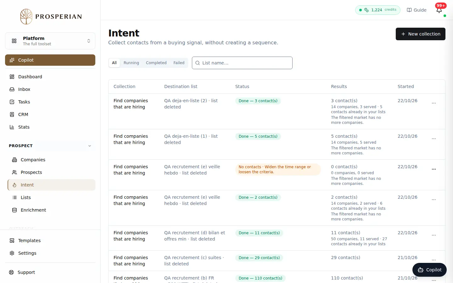 Step 1: Open Intent.